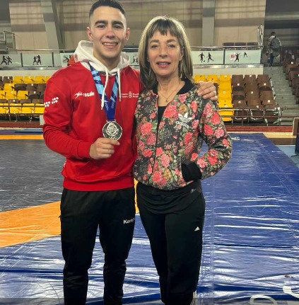Gorka Gracia, subcampeón de España de lucha grecorromana sub23